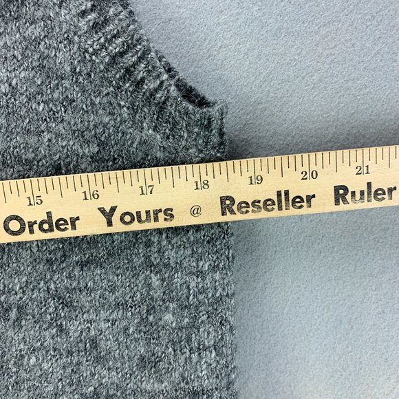 J Jill Sweater Womens Large Gray Vest Button Up Wool Alpaca Blend Sleeveless - Picture 11 of 13